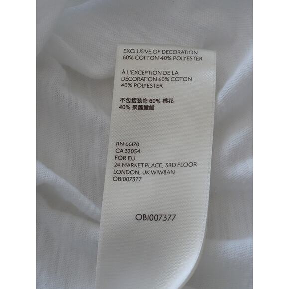 We The Free white tissue tee t shirt long sleeve size Medium - Picture 8 of 8